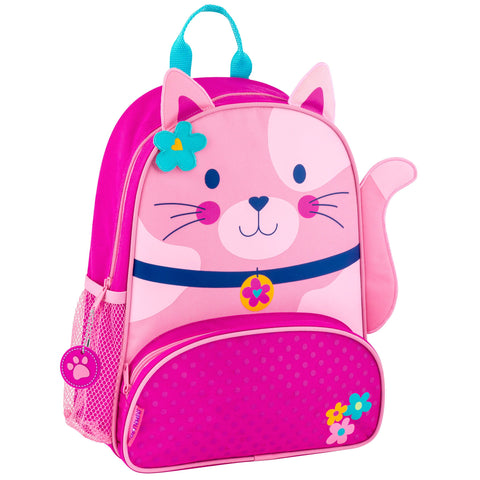 Stephen Joseph Sidekick Backpack Pink Cat