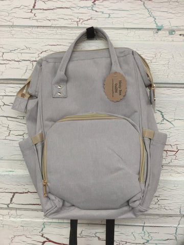 Backpack Diaper Bag - Light Gray