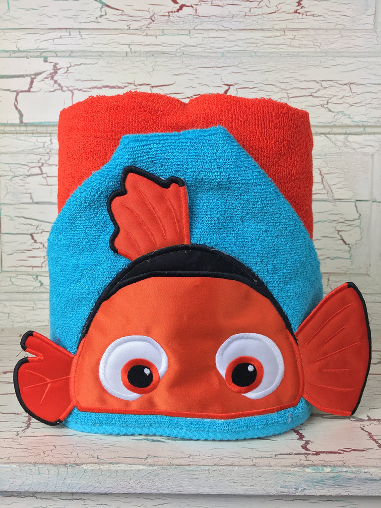 Hooded Bath Towel Clown Fish