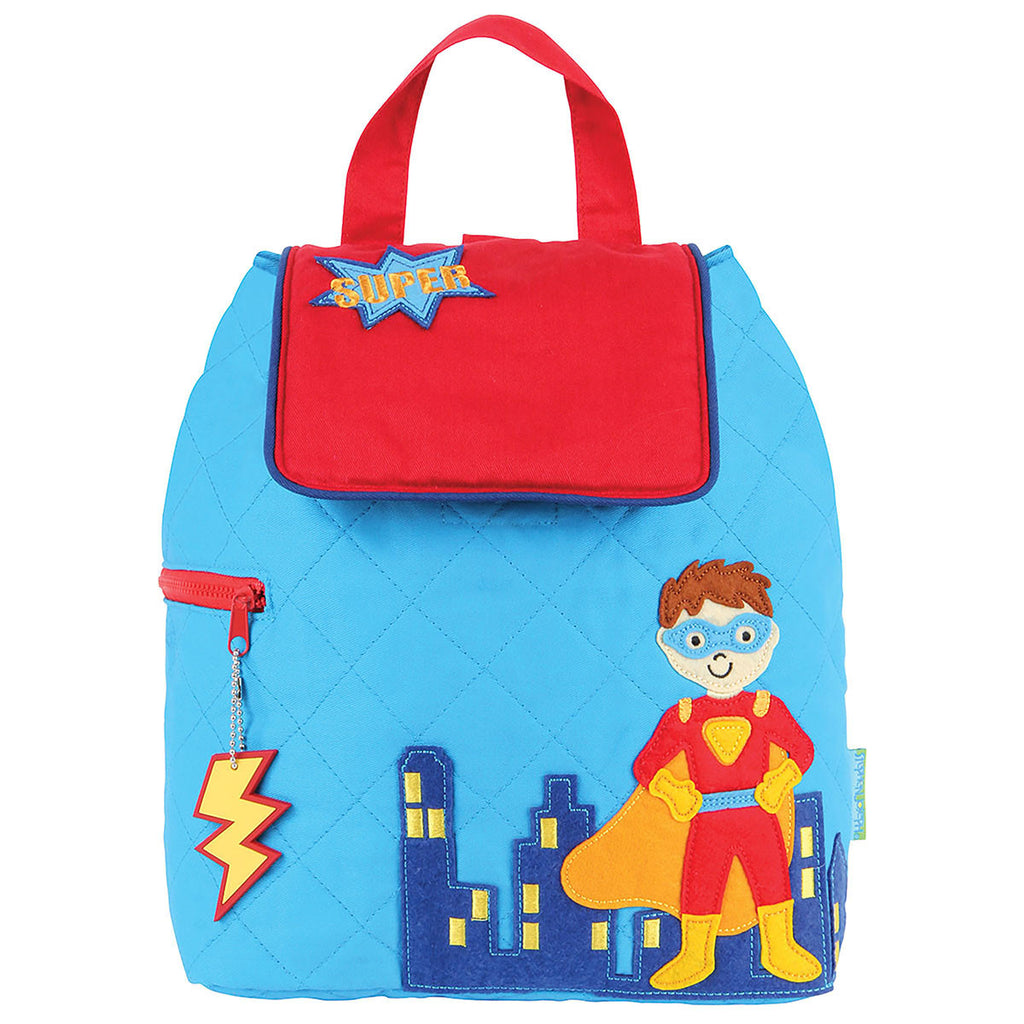 Stephen Joseph Quilted Backpack Superhero