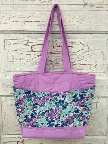 Hello Jane Packed Floral Lilac XL Bag