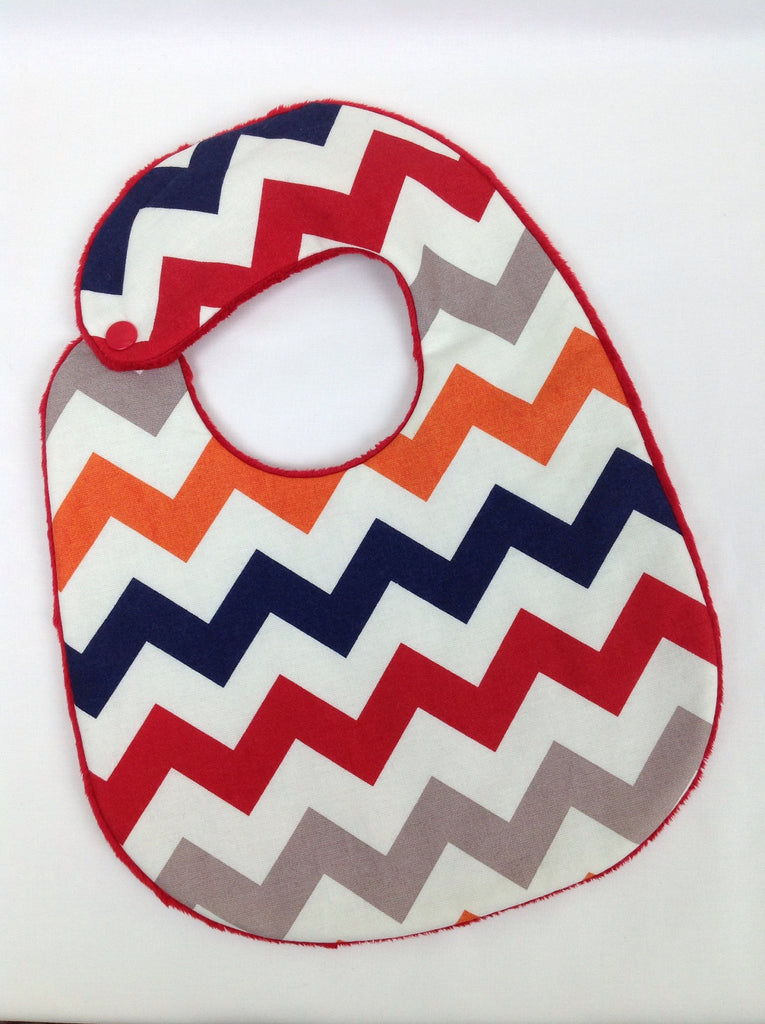 Medium Chevron in Boy Bib