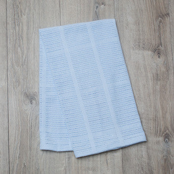 Lulujo Baby Blue Cellular Blanket by Mary Meyer