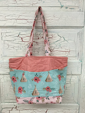 Teepee and Rose XL Bag