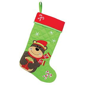 Stephen Joseph Christmas Stocking Bear