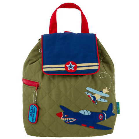 Stephen Joseph Quilted Backpack Airplane