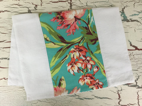 Bliss Bouquet in Teal Burp Cloth