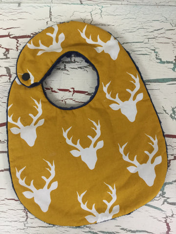 Buck Forest in Mustard Bib