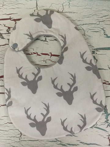 Buck Forest in Silver Bib
