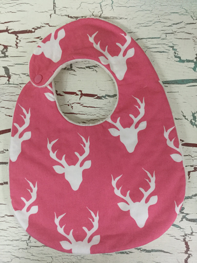 Buck Forest in Camellia Bib