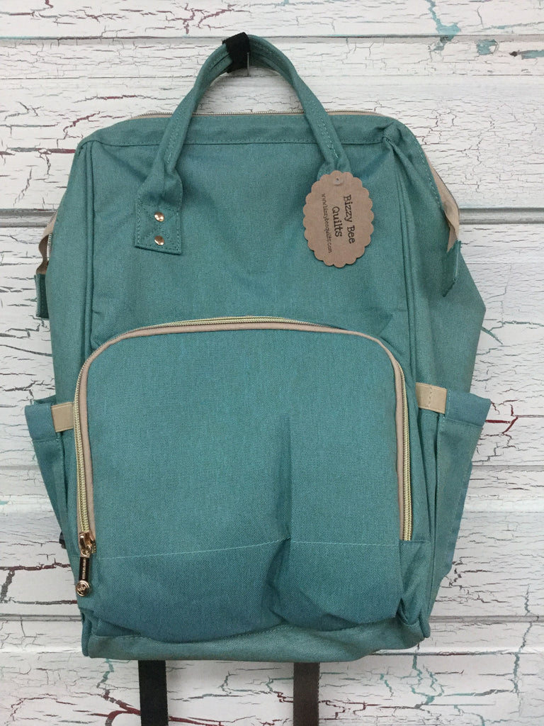 Backpack Diaper Bag - Seafoam