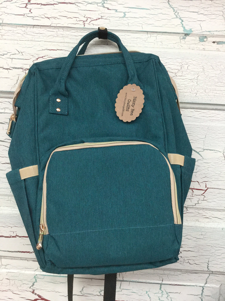 Backpack Diaper Bag - Teal