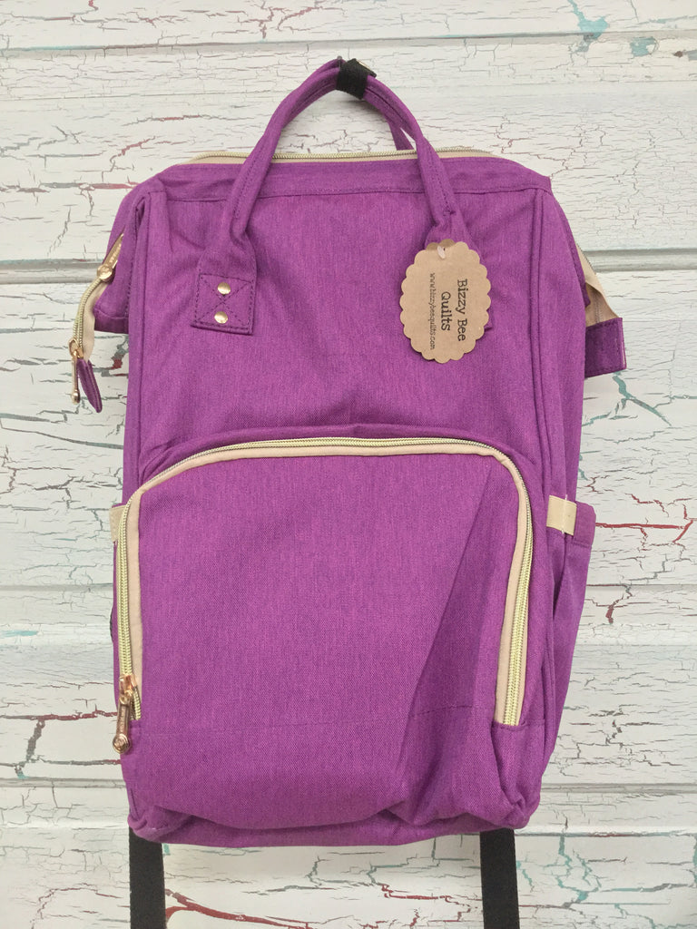 Backpack Diaper Bag - Berry
