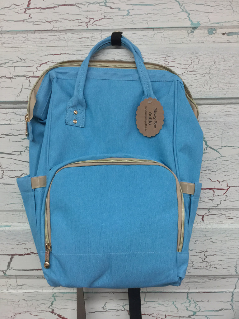 Backpack Diaper Bag - Sky Blue
