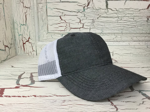 OC Heathered Black/White Cap