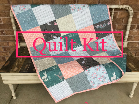 Blithe Joys Wreaths Ice Baby Quilt Kit