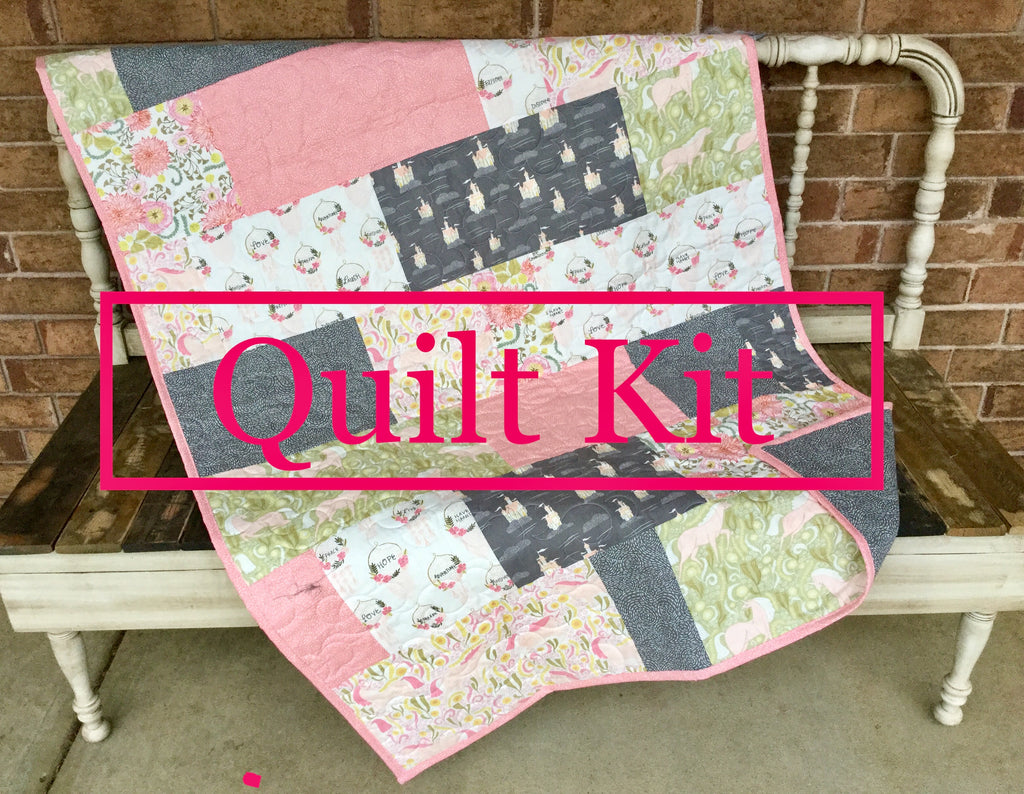Floral Fable Baby Quilt Kit