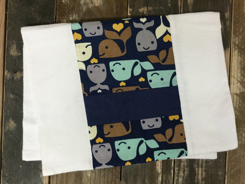 Whales Burp Cloth