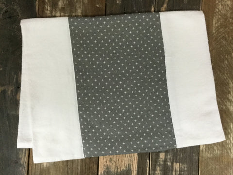Mini Plus Gray Burp Cloth