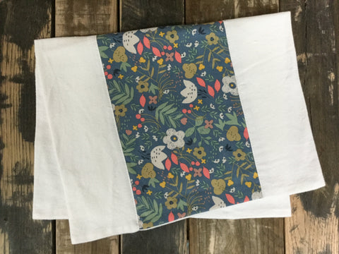 Kitty Floral Burp Cloth