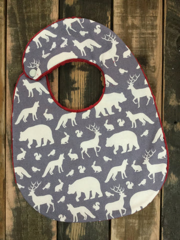 In the Woods Animals Bib