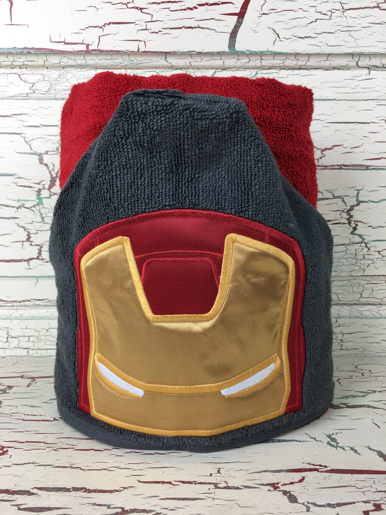 Hooded Bath Towel Iron Hero
