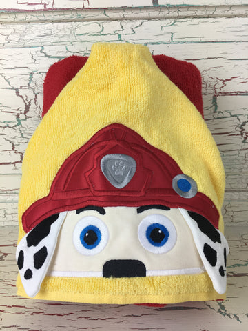Hooded Bath Towel Fire Pup
