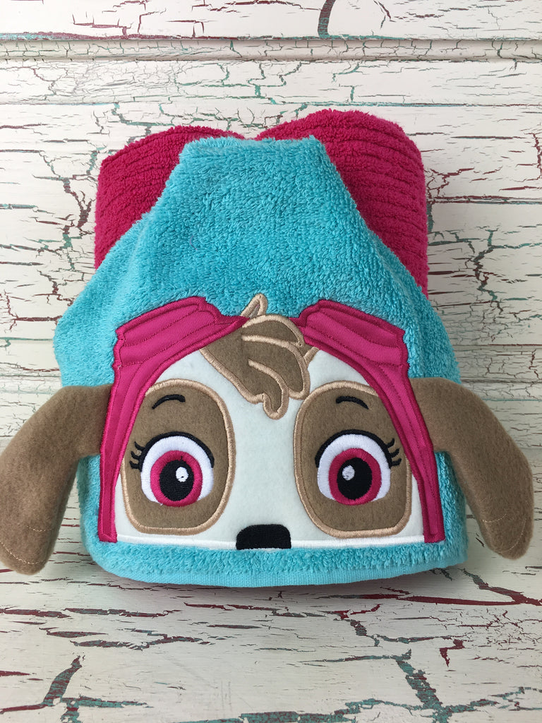 Hooded Bath Towel Helicopter Pup