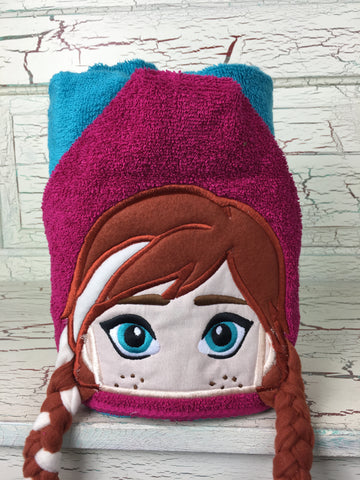 Hooded Bath Towel Ice Princess