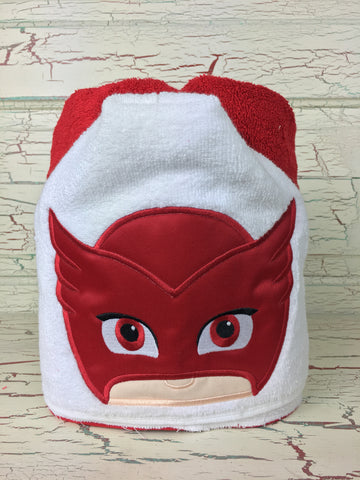 Hooded Bath Towel Bedtime Owl Hero