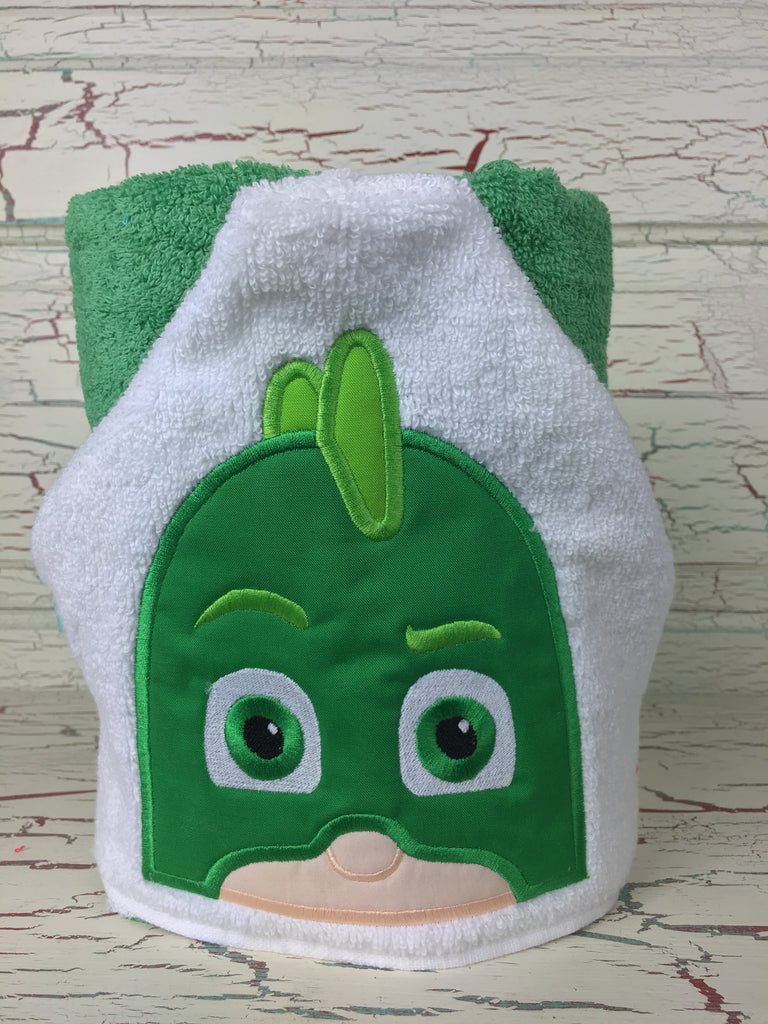 Hooded Bath Towel Bedtime Lizard Hero
