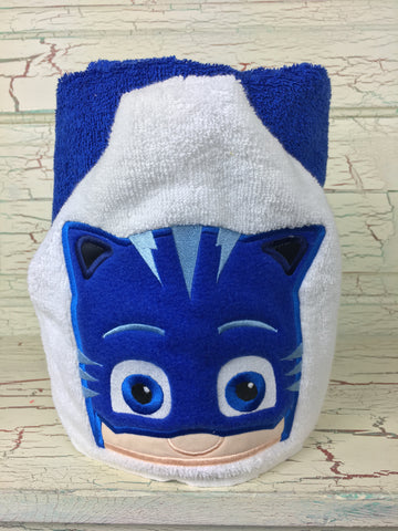 Hooded Bath Towel Bedtime Cat Hero