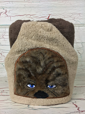 Hooded Bath Towel Furry Star Fighter