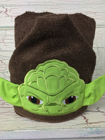 Hooded Bath Towel Green Force Master