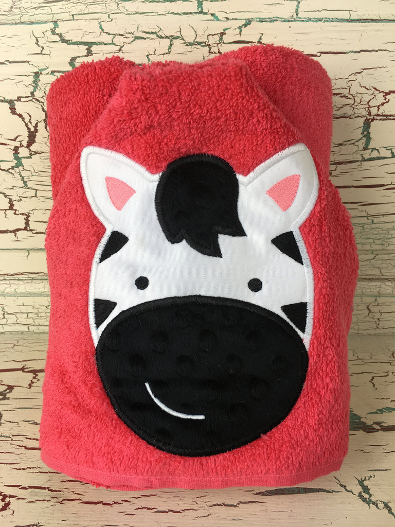 Hooded Bath Towel Zebra