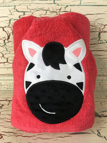 Hooded Bath Towel Zebra