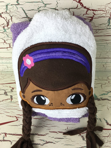 Hooded Bath Towel Doctor Girl