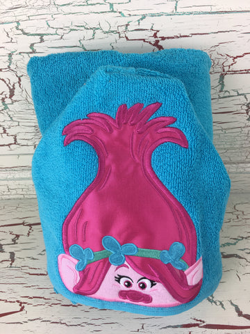 Hooded Bath Towel Troll Princess