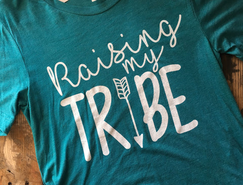 Raising My Tribe Short Sleeved Crew Neck Adult T-Shirt