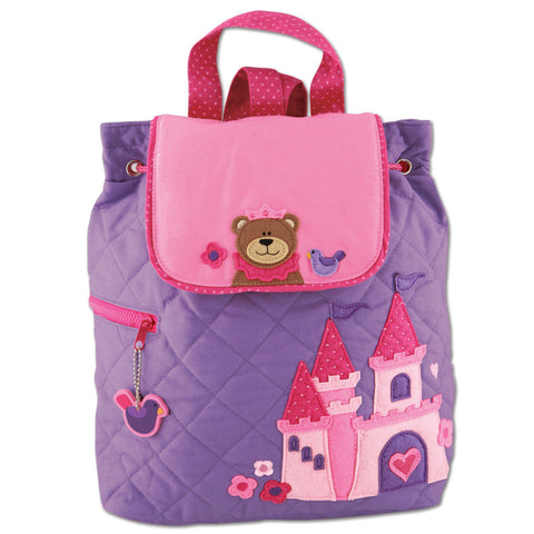 Stephen Joseph Quilted Backpack Princess Bear