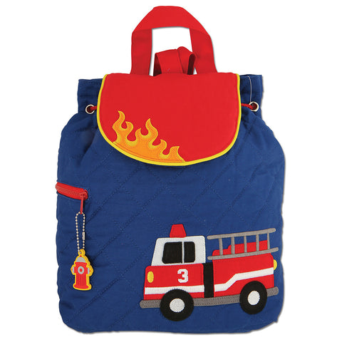 Stephen Joseph Quilted Backpack Firetruck