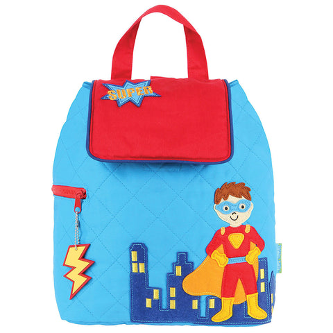 Stephen Joseph Quilted Backpack Superhero
