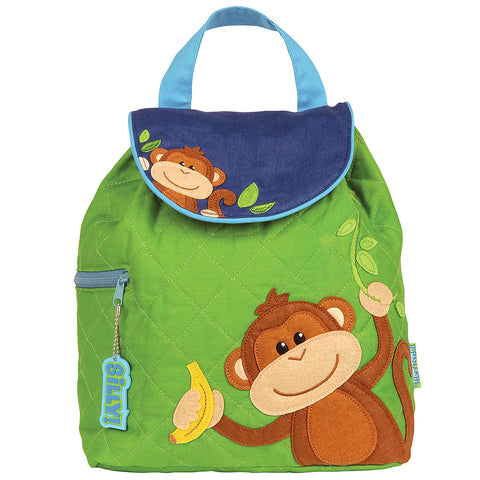 Stephen Joseph Quilted Backpack Monkey