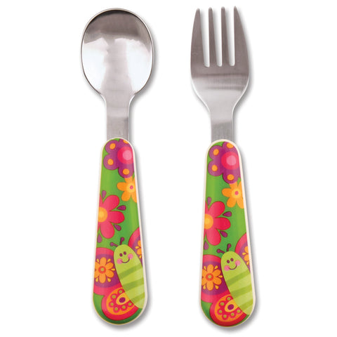 Stephen Joseph Silverware Set Butterfly