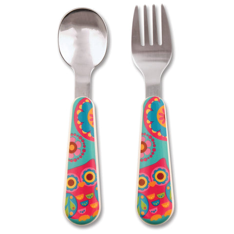 Stephen Joseph Silverware Set Owl
