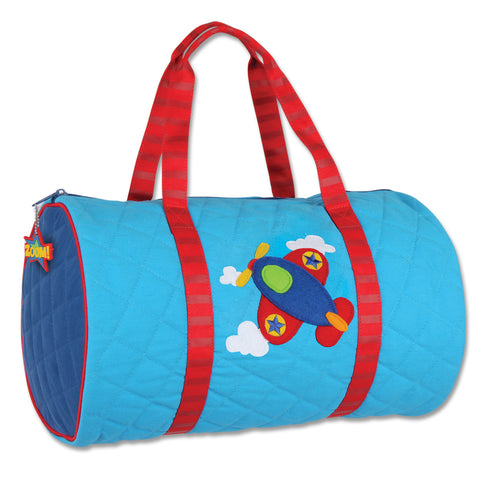 Stephen Joseph Quilted Duffle Airplane