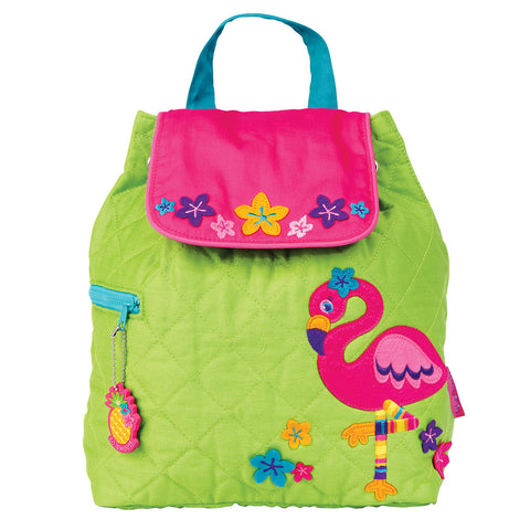 Stephen Joseph Quilted Backpack Flamingo