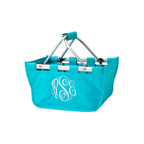 Wholesale Boutique Mini Market Tote Aqua