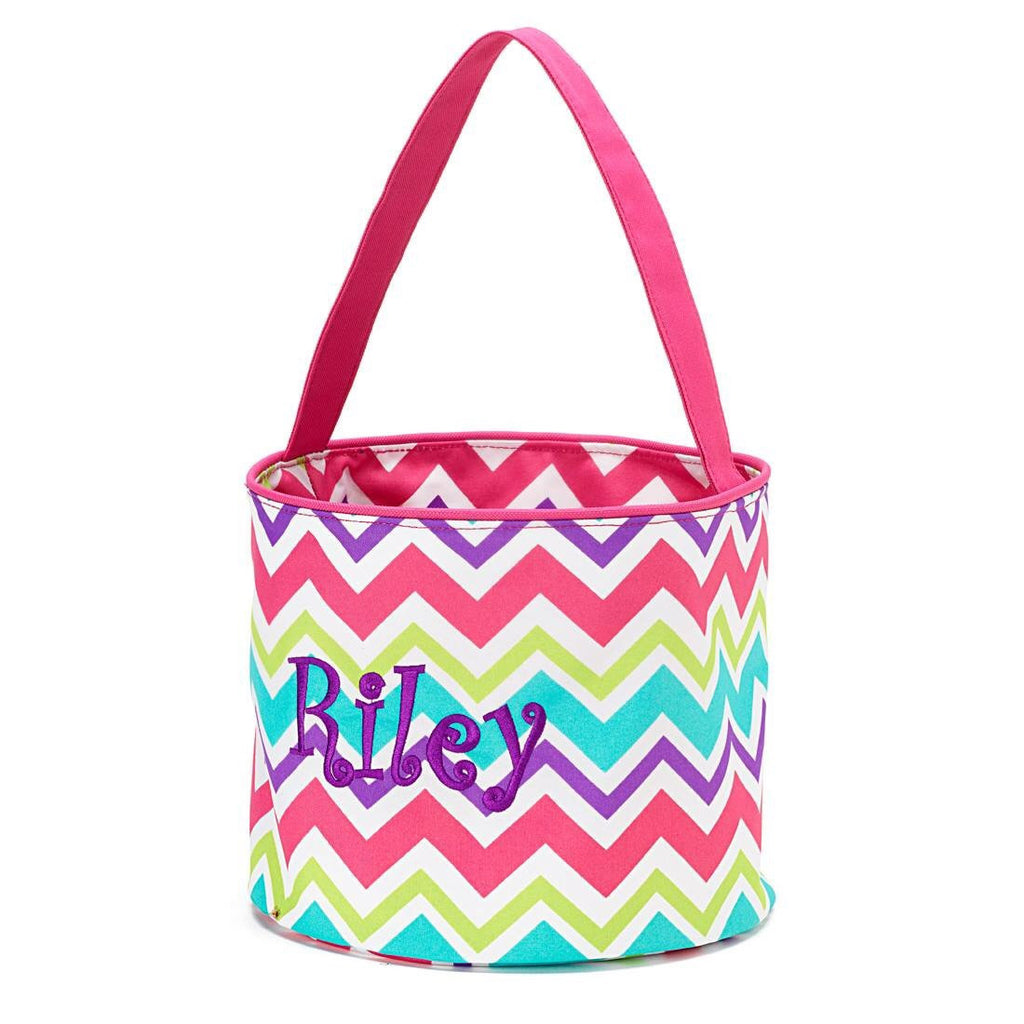 Wholesale Boutique Easter Bucket Multi Girl Chevron