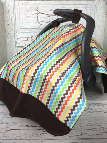 Ziggy Small Chevron Fiesta Carseat Tent